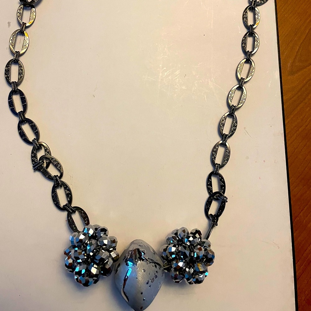 Unique handcrafted beaded necklace.